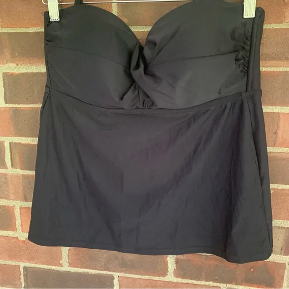 Catalina black Swim Top Removeable Strap Women’s XL - Picture 3 of 5